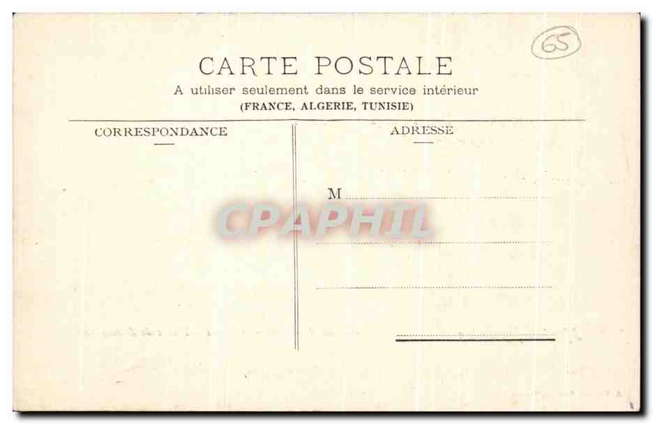 CPA Environs de Capvern les Bains Viaduc de Lanespede — Verso