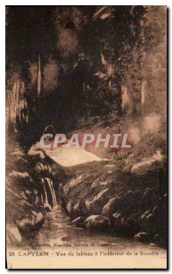 Capvern - Vue du tableau à l'intérieur de la Buvette — Édit. C. Barthès, Nouvelles Galeries de Capvern, n°28