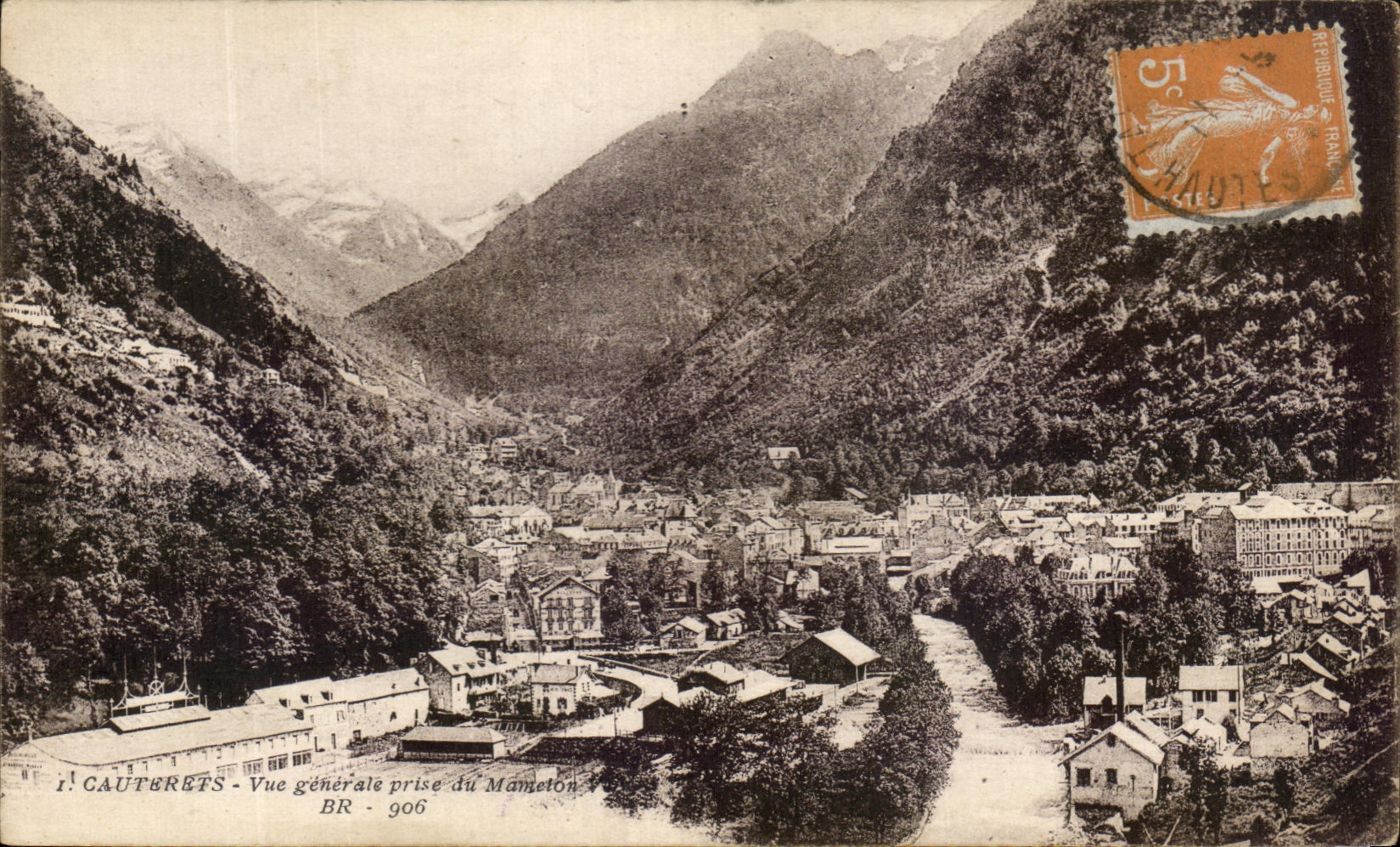 Cauterets - Vue générale prise du Mametón - BR - 906