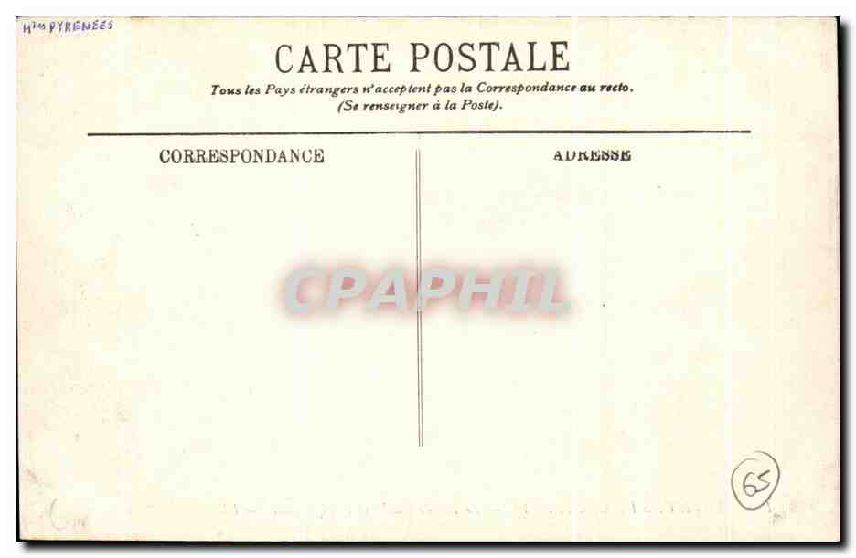 Environs de Cauterets — Le Lac de Gaube et le Vignemale — LL. — Verso