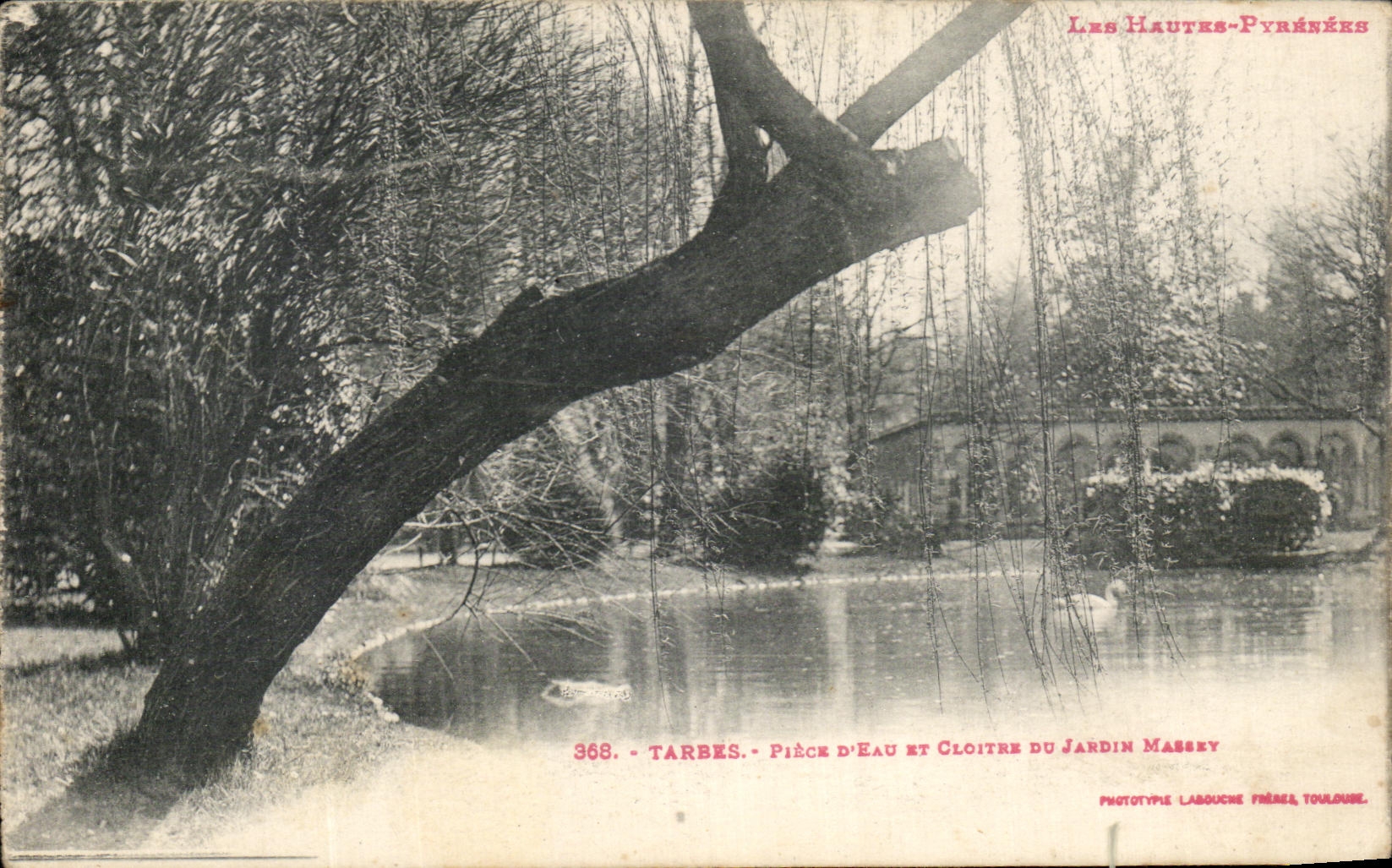 Tarbes - Pièce d'Eau et Cloître du Jardin Massey — Phototype Labouche, Toulouse, n°368