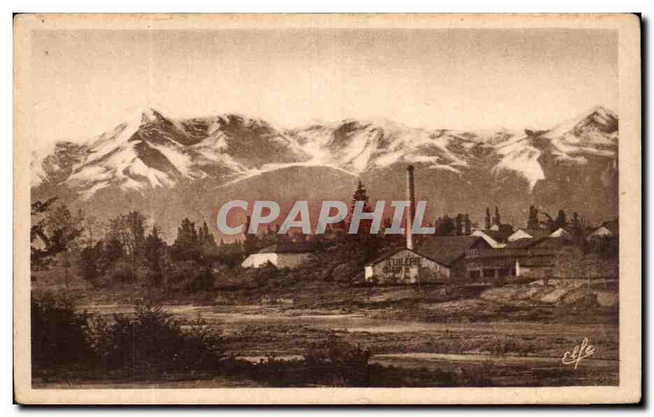 Tarbes — Vue sur l'Adour et les Pyrénées — Éditions Labouché frères, Toulouse