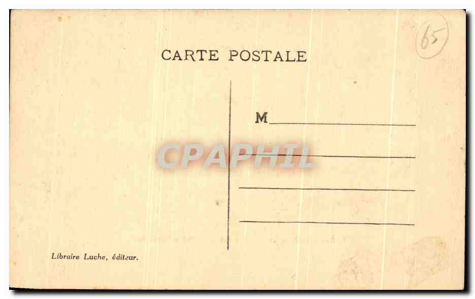 CPA Les Pyrenees Cauterets Le Peguere Vu De La Reine Hortense — Verso