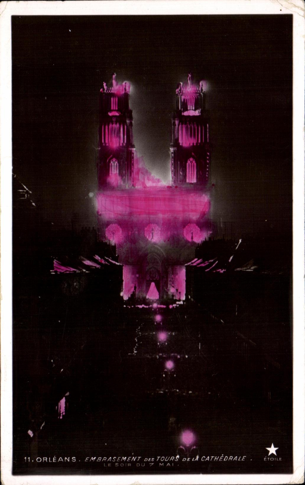 CPA Orleans Embrasement des tours de la cathedrale 