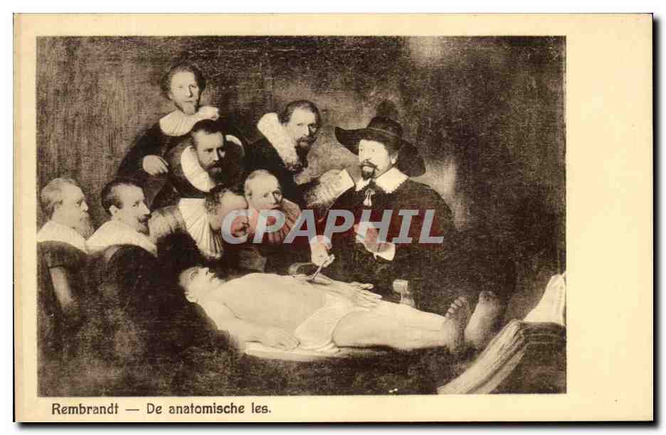CPA Rembrandt De anatomische les 