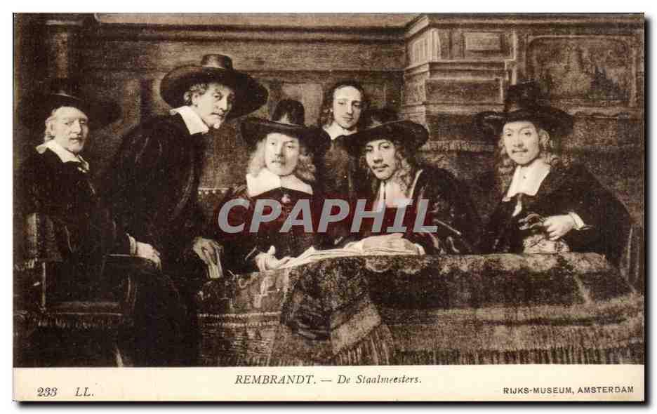 Rembrandt — De Staalmeesters — Rijksmuseum, Amsterdam