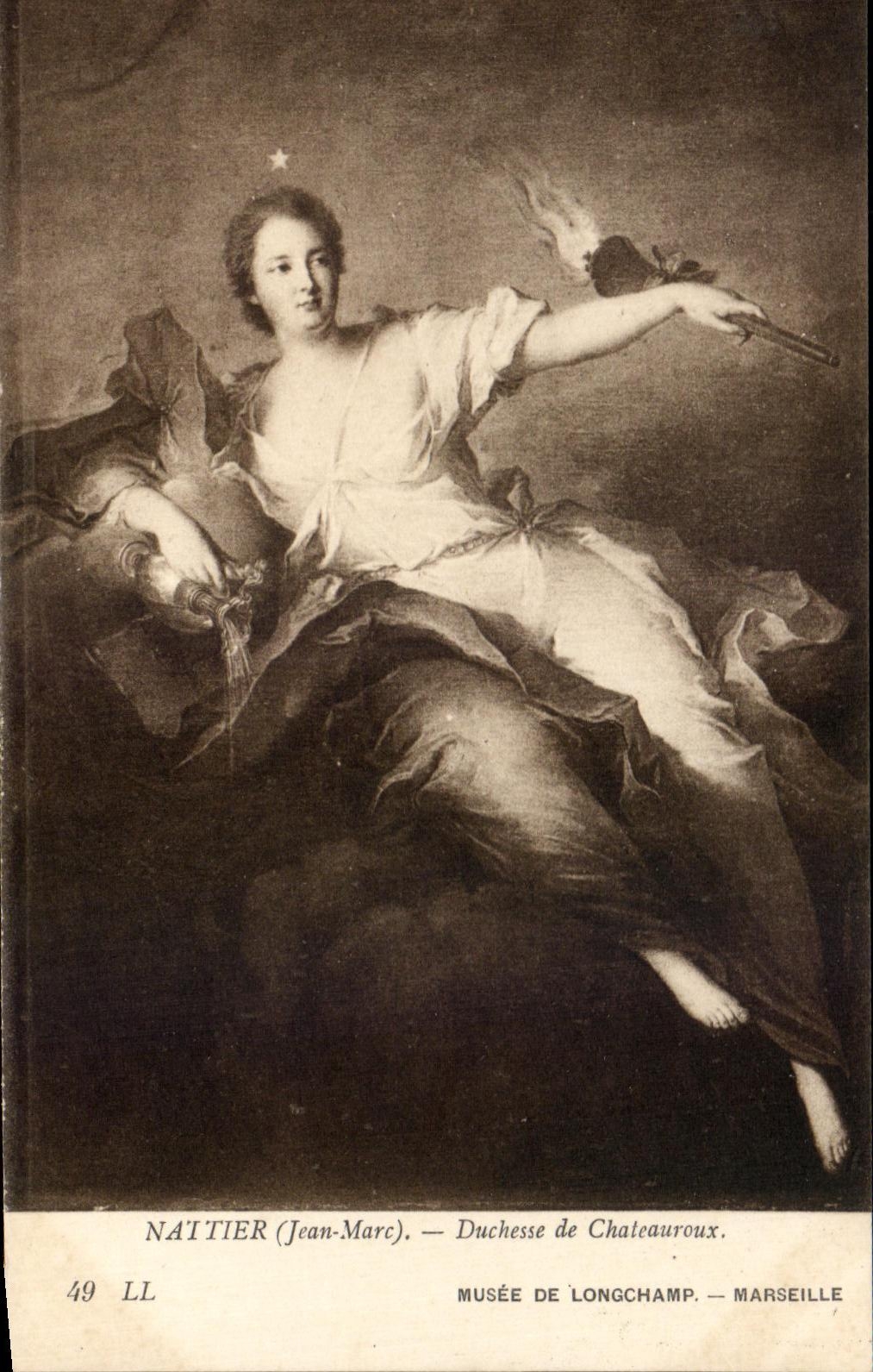 CPA Nattier Duchesse de Chateauroux Musee de Longchamp Marseille