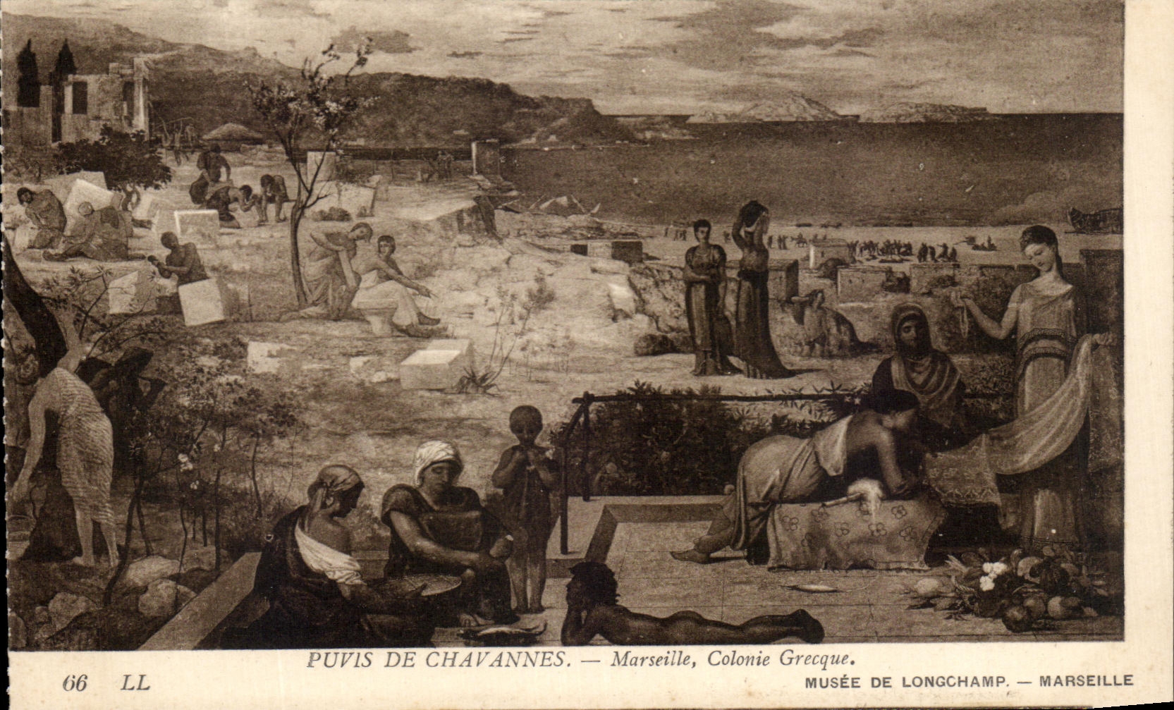 CPA Puvis De Chavannes Marseille Porte de l'Orient Musee de Longchamp Marseille