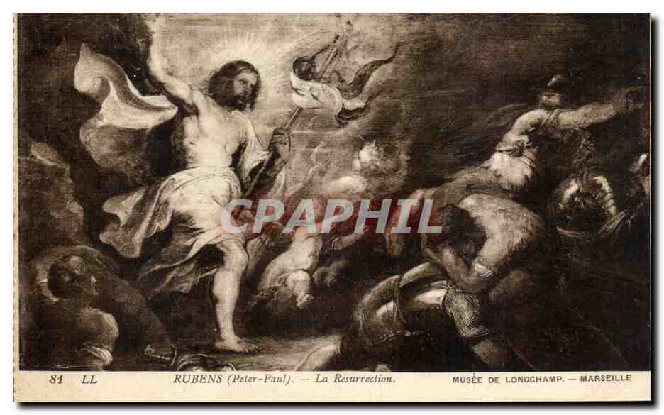 CPA Rubens La Resurrection Musee de Longchamp Marseille