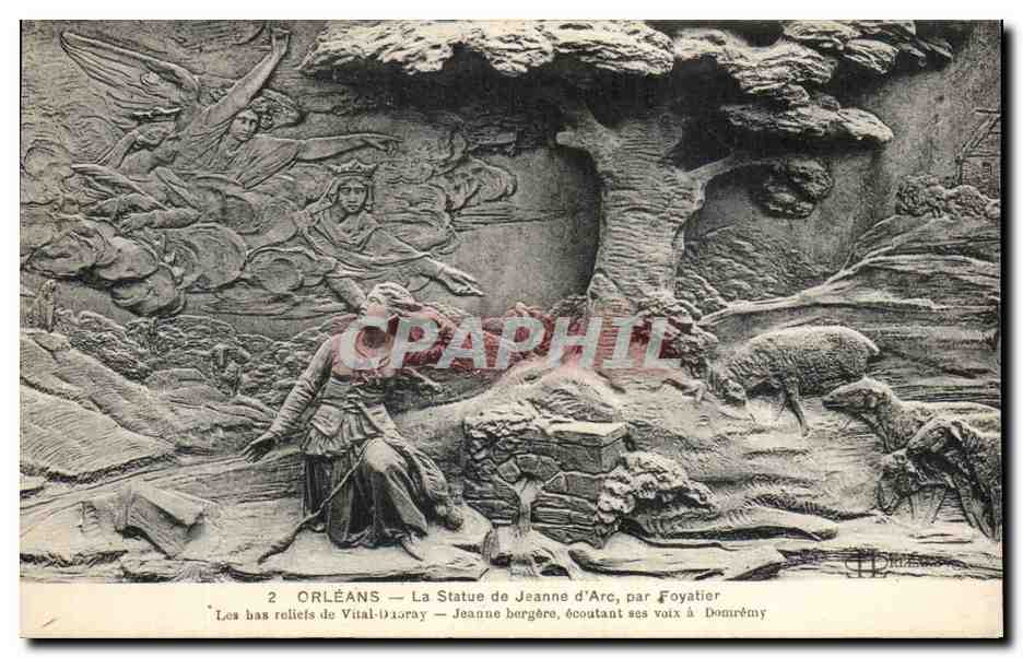CPA Orleans La Statue De Jeanne d'Arc Par Foyatier Les Bas Roliets De Vital Daoray