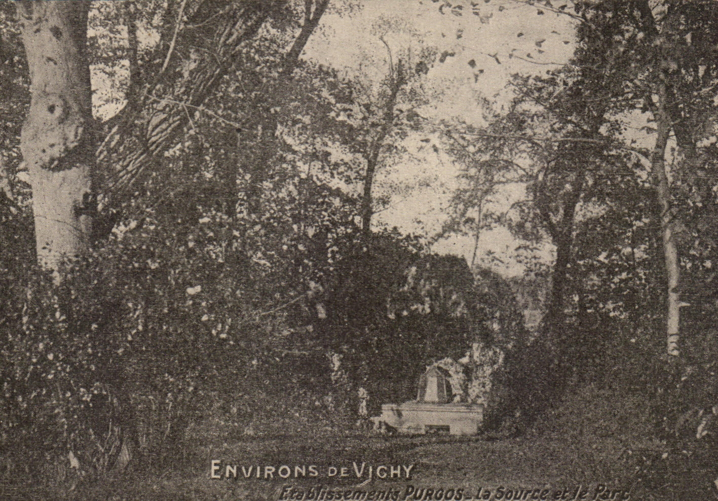 CPA Environs De Vichy Etablissement Purgos La Source Et Le Parc