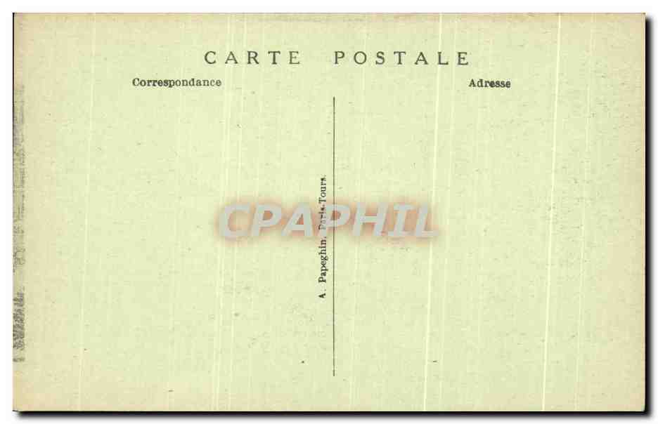 Château Neuf de St-GERMAIN — vue et perspective du côté de l'eau, d'après une gravure ancienne — A. P. — Verso