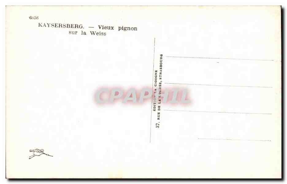 Kaysersberg — Vieux pignon sur la Weiss — Édition La Gigogne, Strasbourg — Rückseite
