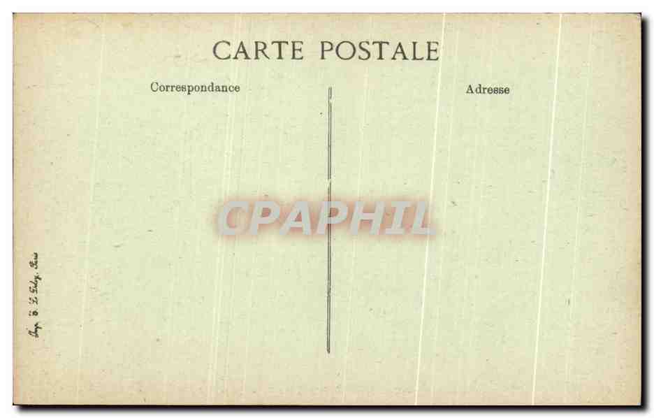 CPA Abbaye De Pontigny Halle Romane au 1er etage — Back