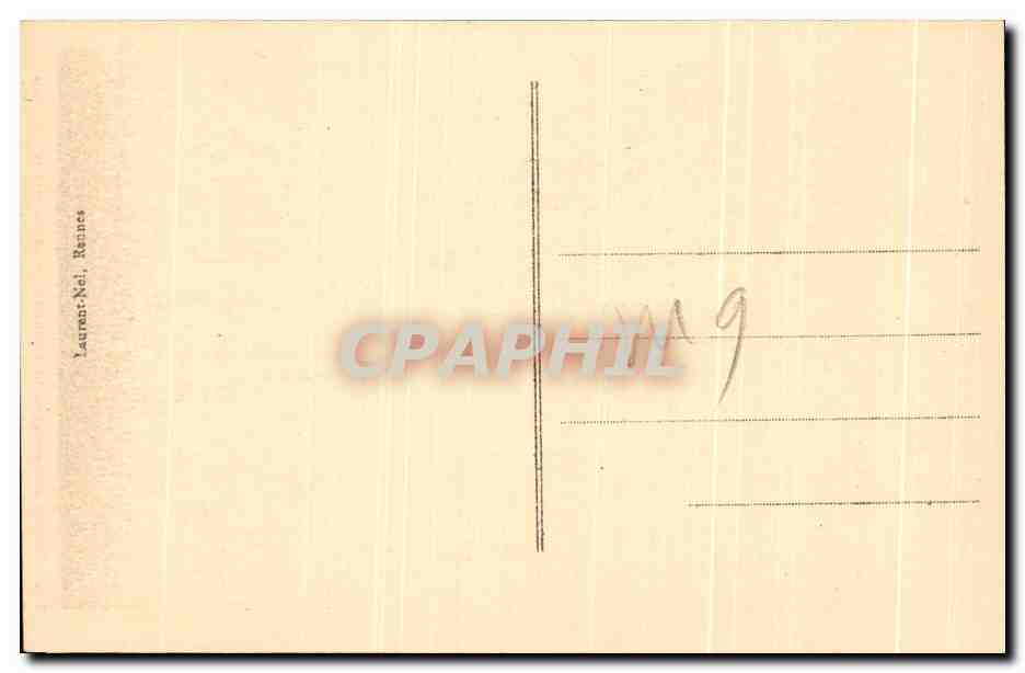 CPA Chapelle St Fiacre Pras Le Faouet  — Rückseite