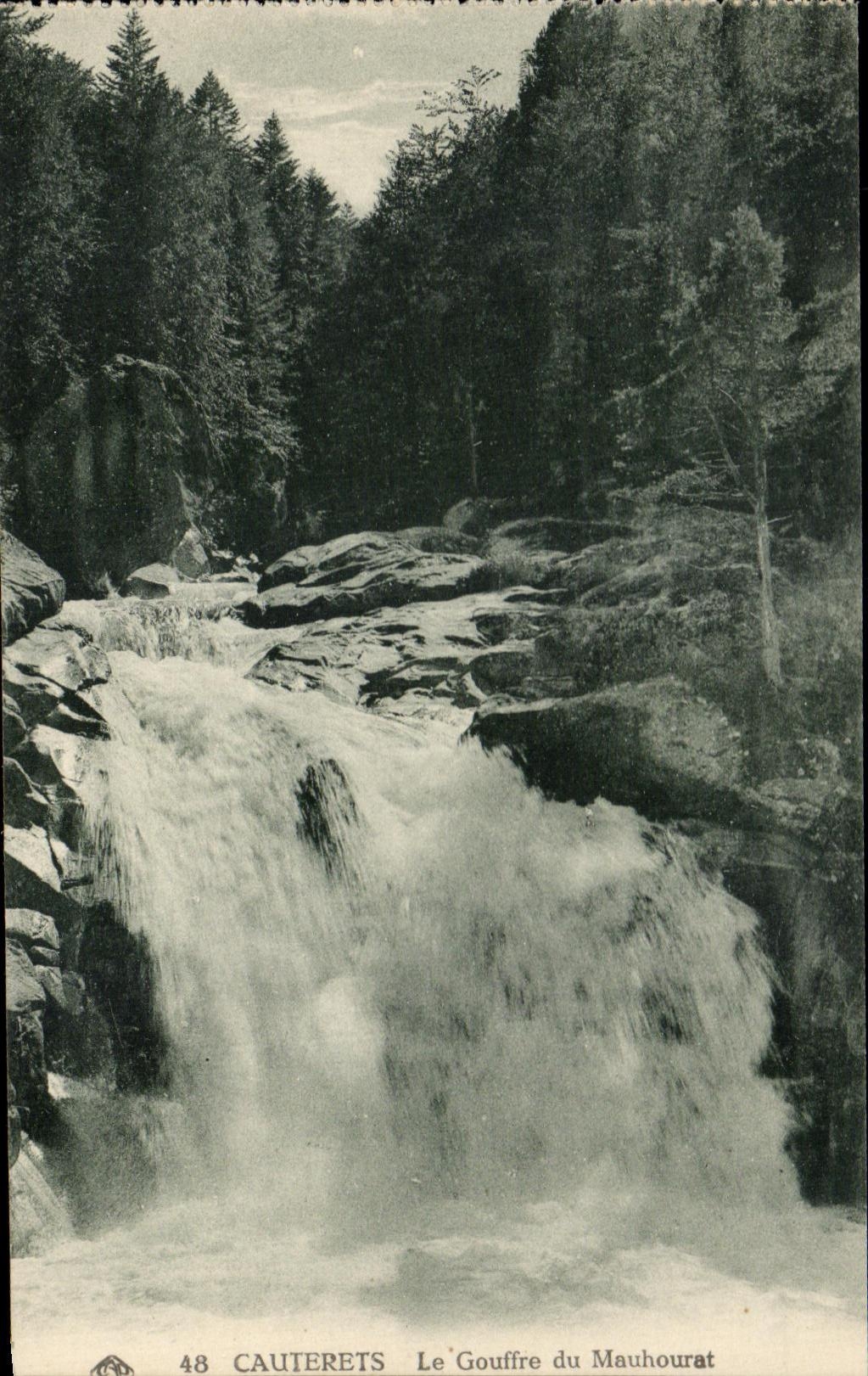Cauterets — Le Gouffre du Mauhourat — éditeur non identifié, n° 48