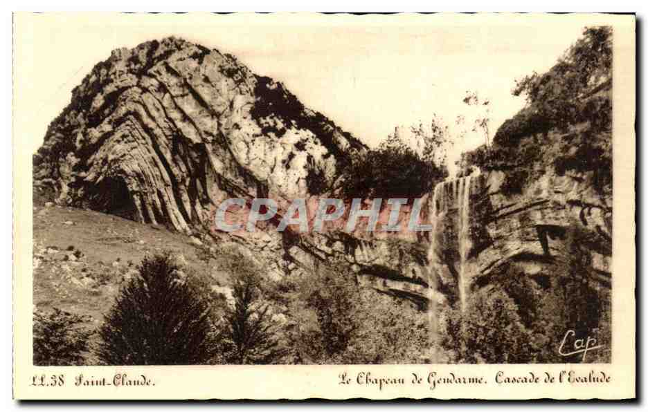 Saint-Claude — Le Chapeau de Gendarme, Cascade de l'Évalude — LL.38