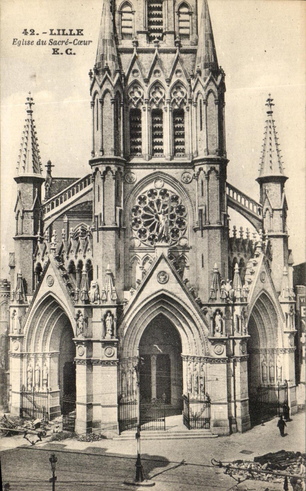 CPA Lille Eglise du Sacre Coeur