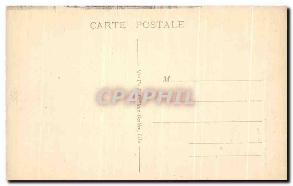CPA Lille Palais De Justice — Verso
