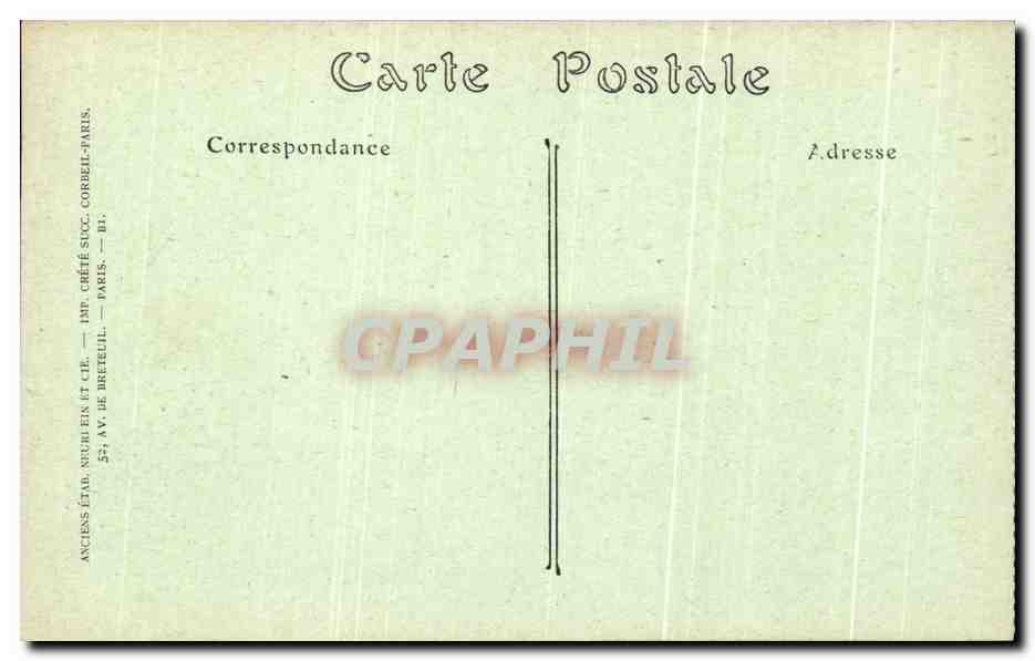 CPA Assassinat du Duc de Guise d'Apres le tableau de C Comte — Verso