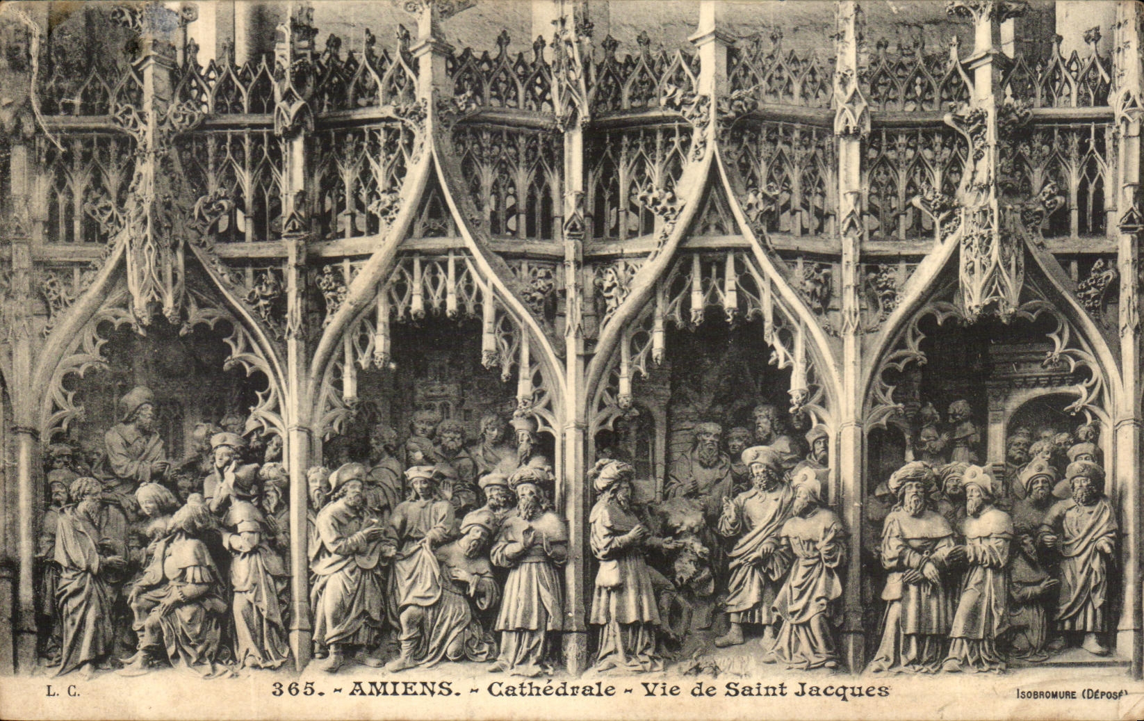 Amiens - Cathédrale - Vie de Saint Jacques