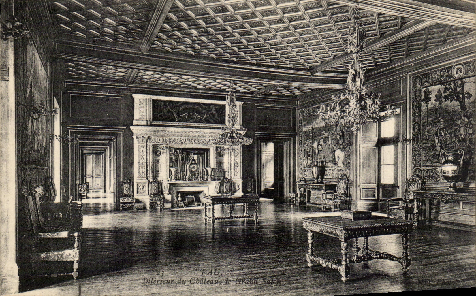 Pau — Intérieur du Château, le Grand Salon — ND. PRÉ.
