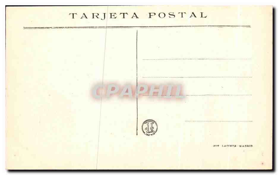 CPA Pradilla Dona Juana la Loca — Verso