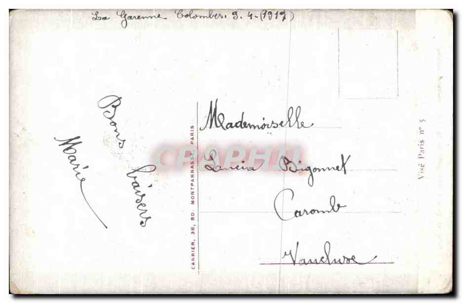 CPA Ceux Qui Prient Paroles Ponocees par Abbe Sertillanges a Nd de Paris  — Rückseite