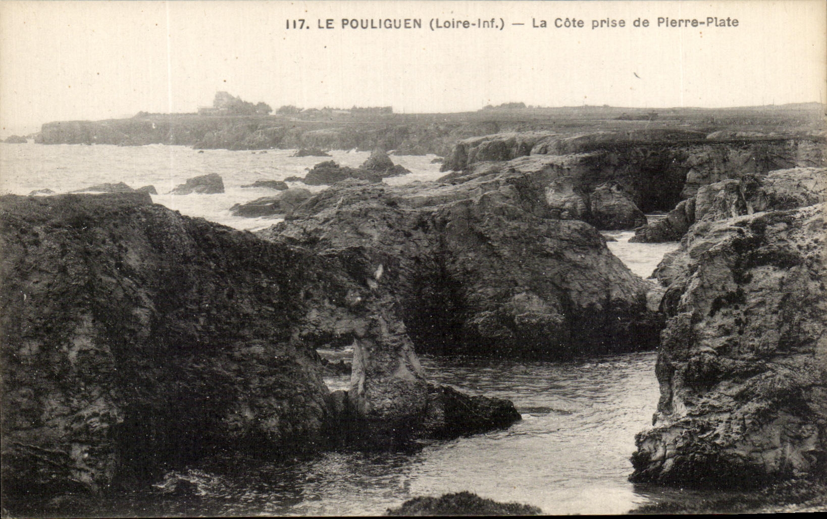 CPA Le Pouliguen La Cote prise de Pierre Ptate