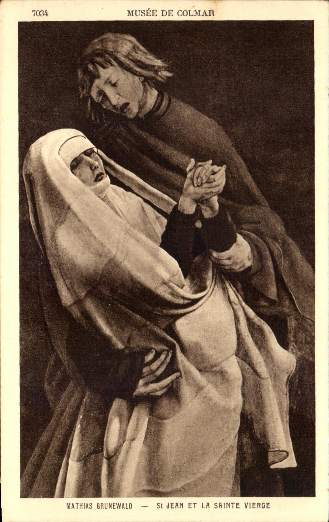 CPA Musee De Colmar Mathias Grunewald St Jean Et La Sainte Vierge