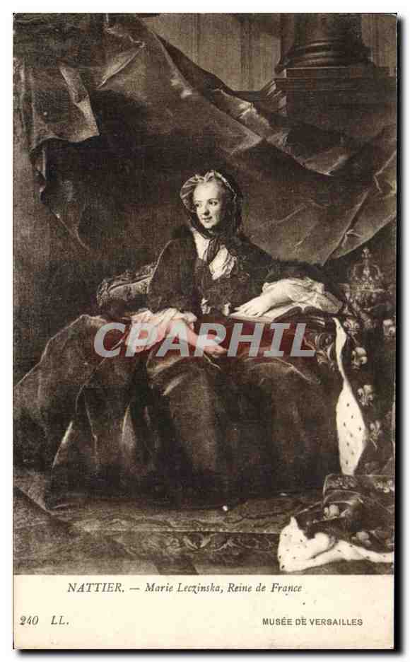 CPA Nattier Marie Leczinska Reine de France Musee de Versailles