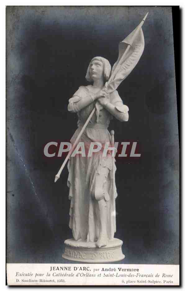CPA Bienheureuse Jeanne D'Arc Andre Vermare Saint Louis des Francaise de Rome Cathedrale d'Orleans 