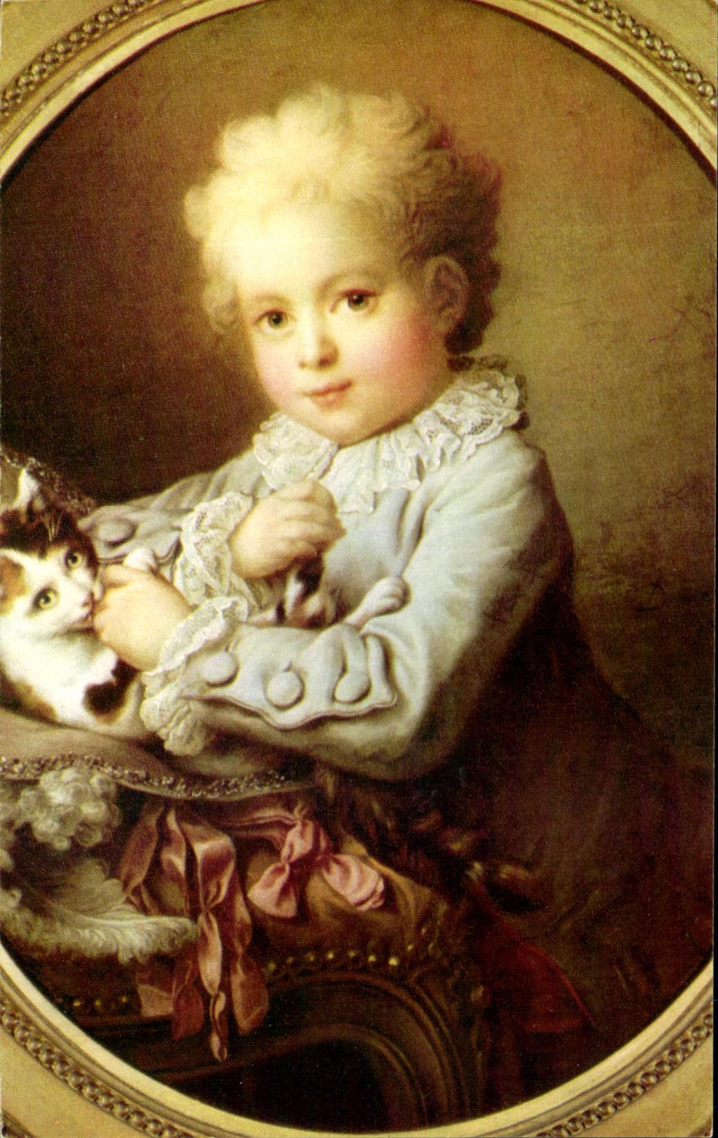 CPSM Drouais Jeune garcon jouant avec un chat