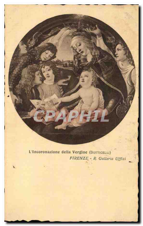 CPA L'Incoronazione della Vergine Firenze Galleria Uffizi