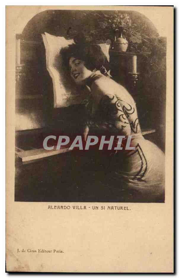 CPA Aleardo Villa Un Si Naturel piano Femme 