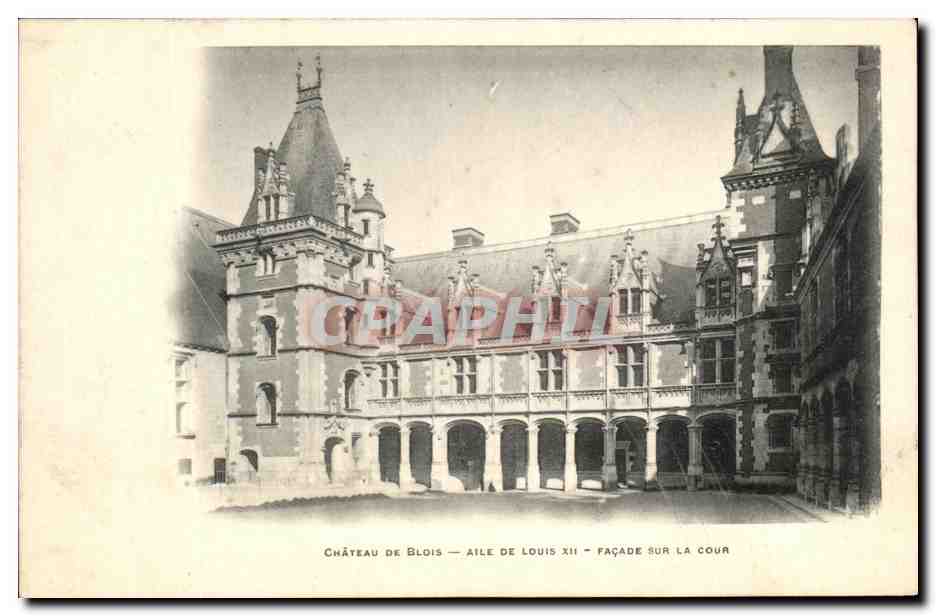 CPA Chateau De Blois Aile De Louis XII Facade Sur La Cour