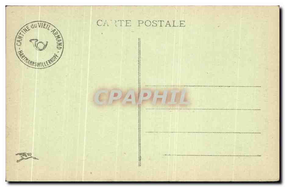 VIEIL-ARMAND (Hartmannswillerkopf) — Partie Sud — Le Rehfelsen — Cantine du Vieil-Armand — Reverso