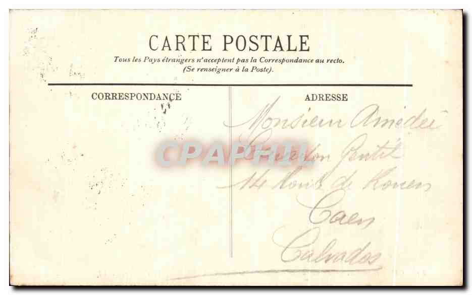 Cherbourg — Le Canal de Retenue de la Divette et la Montagne du Roule — LL. — Verso