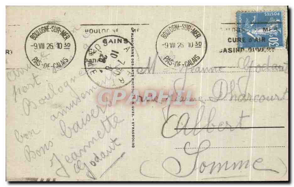 BOULOGNE-sur-MER - Sortie du Port — éditeur inconnu, n° 25 — Verso