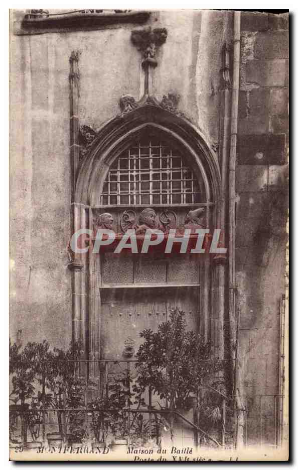 Maison du Baille — Porte du XVIIe siècle — Montferrand