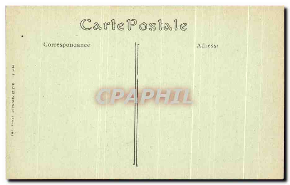 CPA Cathedrale De Reims Portail Ouest Porte Nord ebrasement etat apres bombardement  — Verso