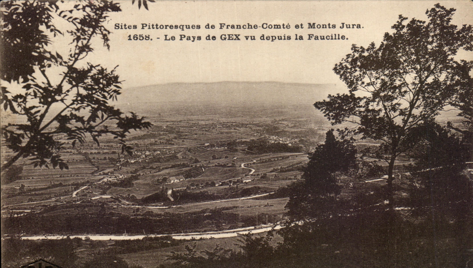 CPA Sites Pittoresques De Franche Comte Et Monts Jura Le Pays De Gex Vu Depuis La Faucille