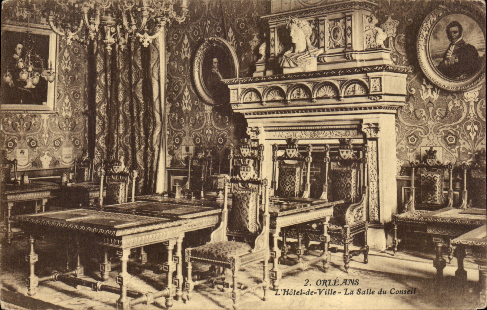 CPA Orleans L'Hotel de Ville La Salle du Conseil