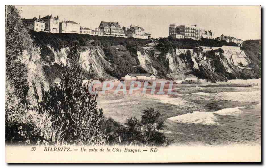 CPA Biarritz Un coin de la Cote Basque