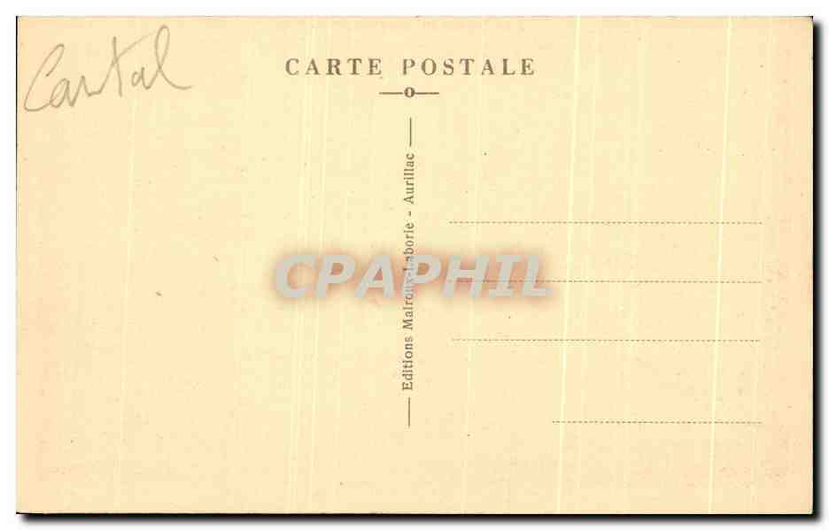 CPA Le Cantal Pittoresque Le Puy Griou en hiver et le Village de St Jacques — Rückseite