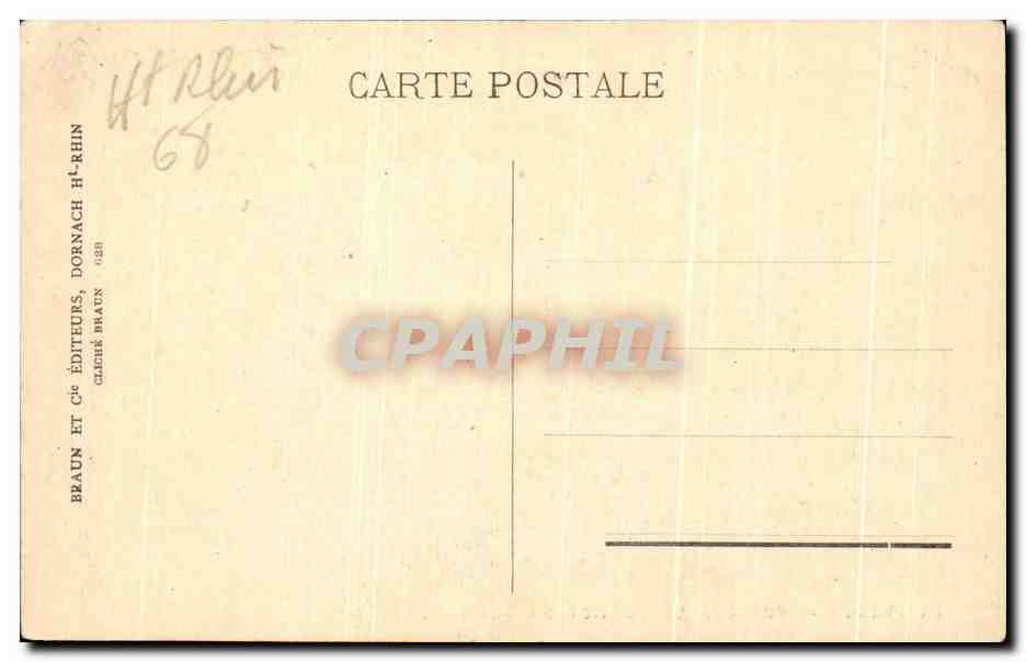 CPA Trois Epis Vue sur le Sommet du Petit Hohnack — Rückseite
