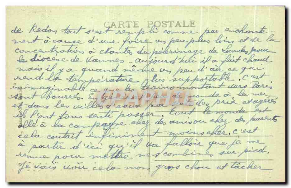 CPA Vannes Vannes et sa Femme Maison ayant appartenu a Gilles de Bretagne — Rückseite
