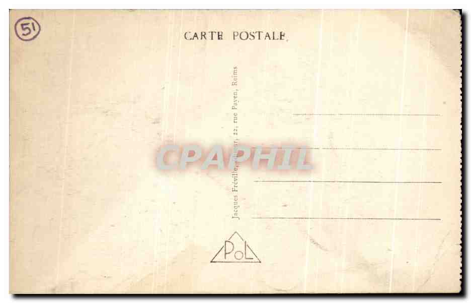 CPA La Pompelle Cote Sud Entree de Casemates en ruines Militaria — Rückseite