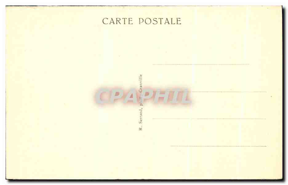 CPA Granville La Tempete au Pont Jacques — Verso