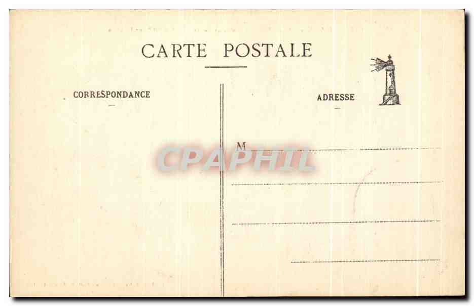 CPA Du Pouliguen A Batz Jour de grande tempete sur l'Ocean  — Rückseite